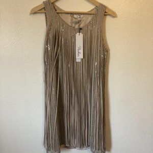 Parker Sleeveless Metallic Sequin Cocktail Dress